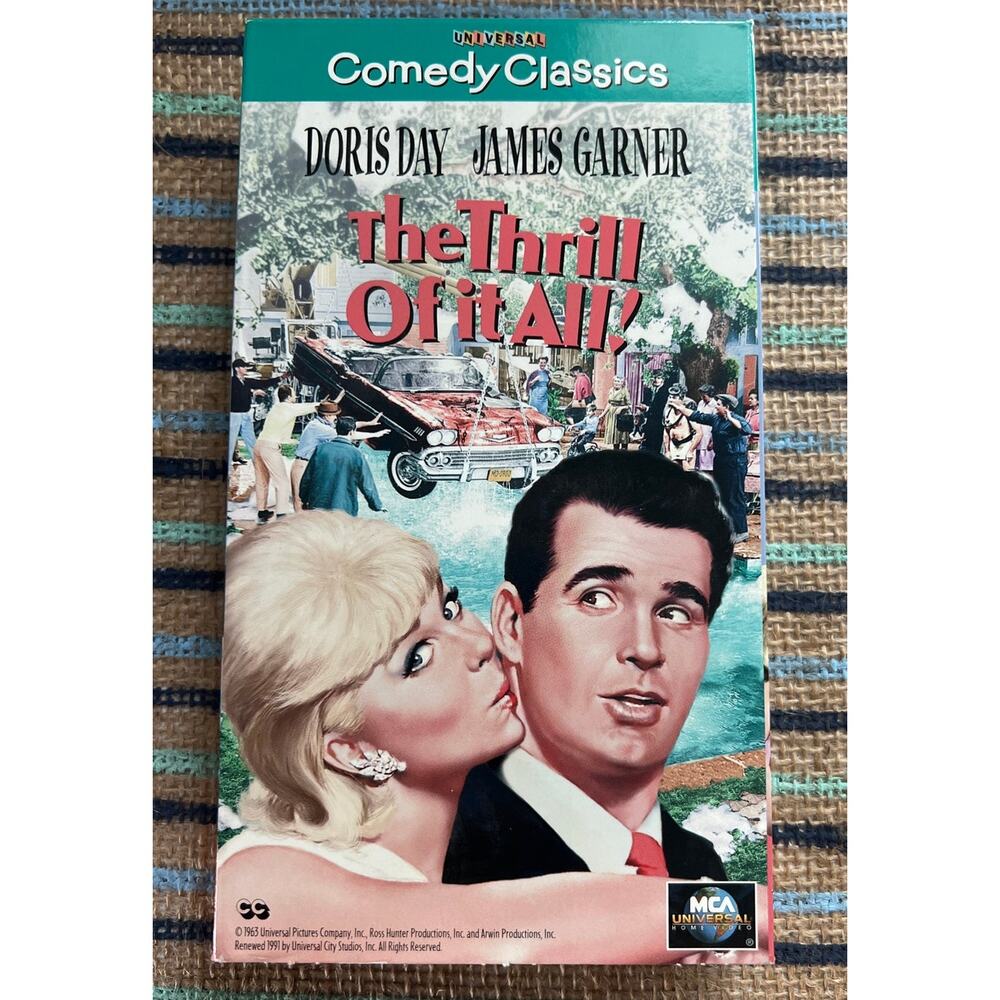 The Thrill of It All – Comedy Classics Doris Day VHS Movie – Vintage Pre-Loved